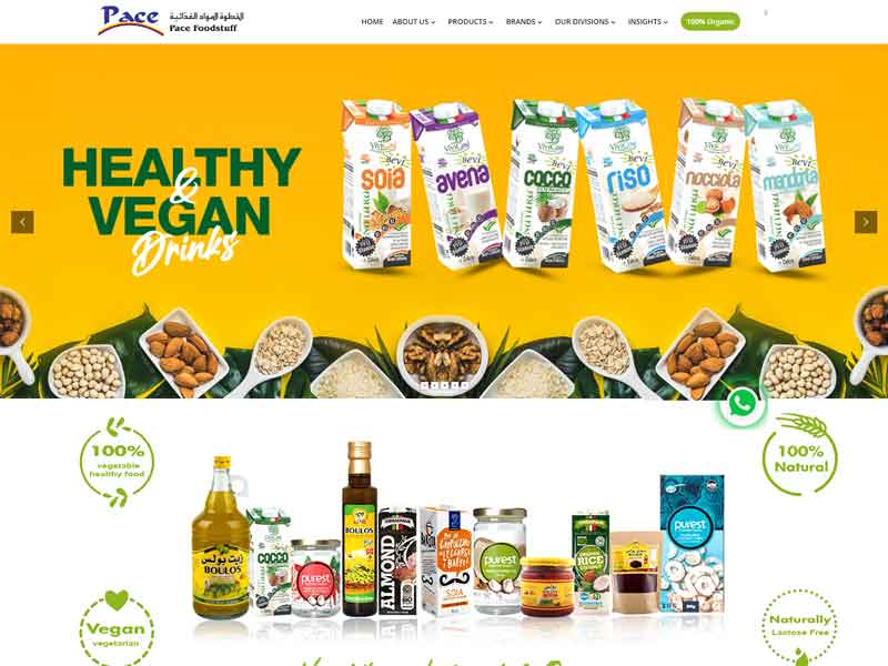 Pacefood - Infobahn Website Work