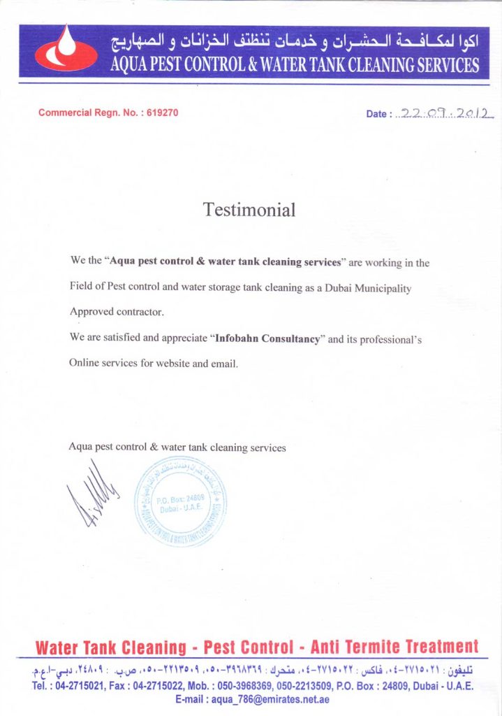 Client testimonial
